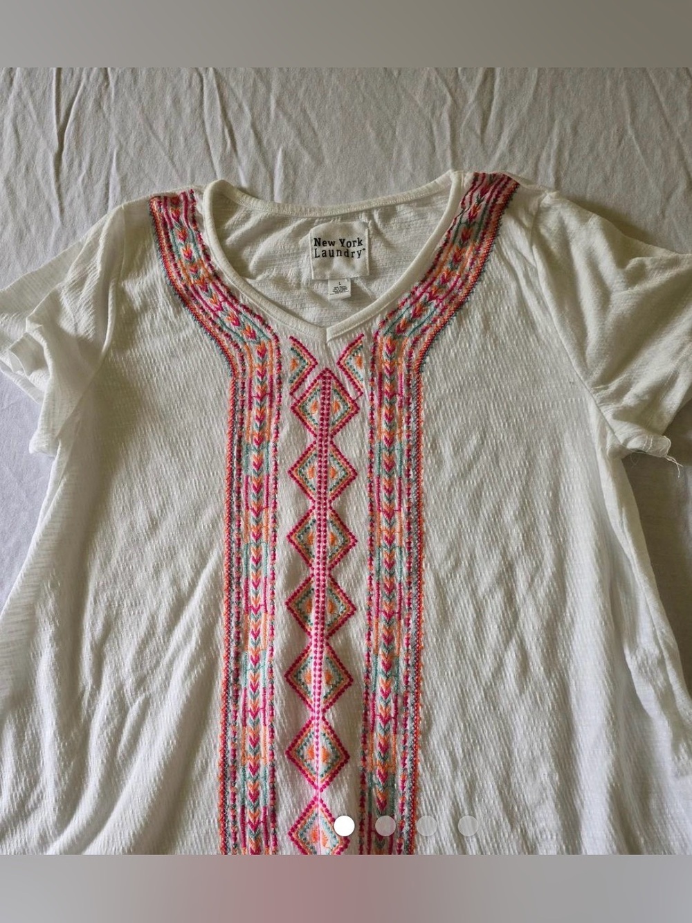 Embroidered Boho Tee